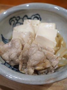 鶏しゃぶの肉豆腐