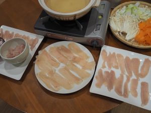 鶏しゃぶスライス食べ比べ